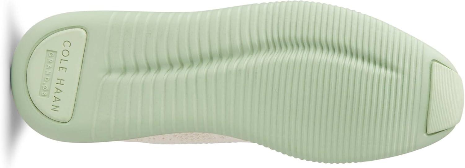 imageCole Haan Womens 2Zerogrand Stitchlite Oxford WinterizedIvory KnitGold MetalicFog Green