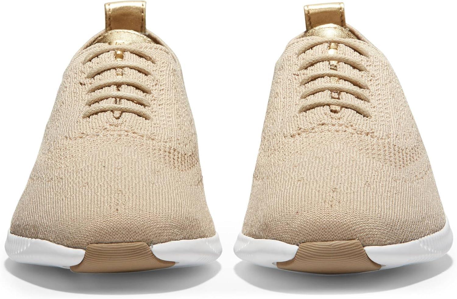 imageCole Haan Womens 2Zerogrand Stitchlite Oxford WinterizedRye KnitOptic White