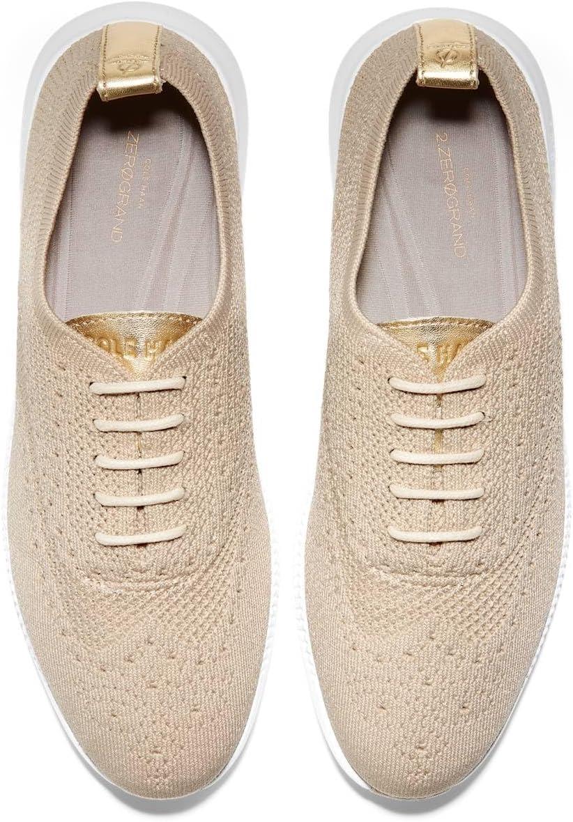 imageCole Haan Womens 2Zerogrand Stitchlite Oxford WinterizedRye KnitOptic White