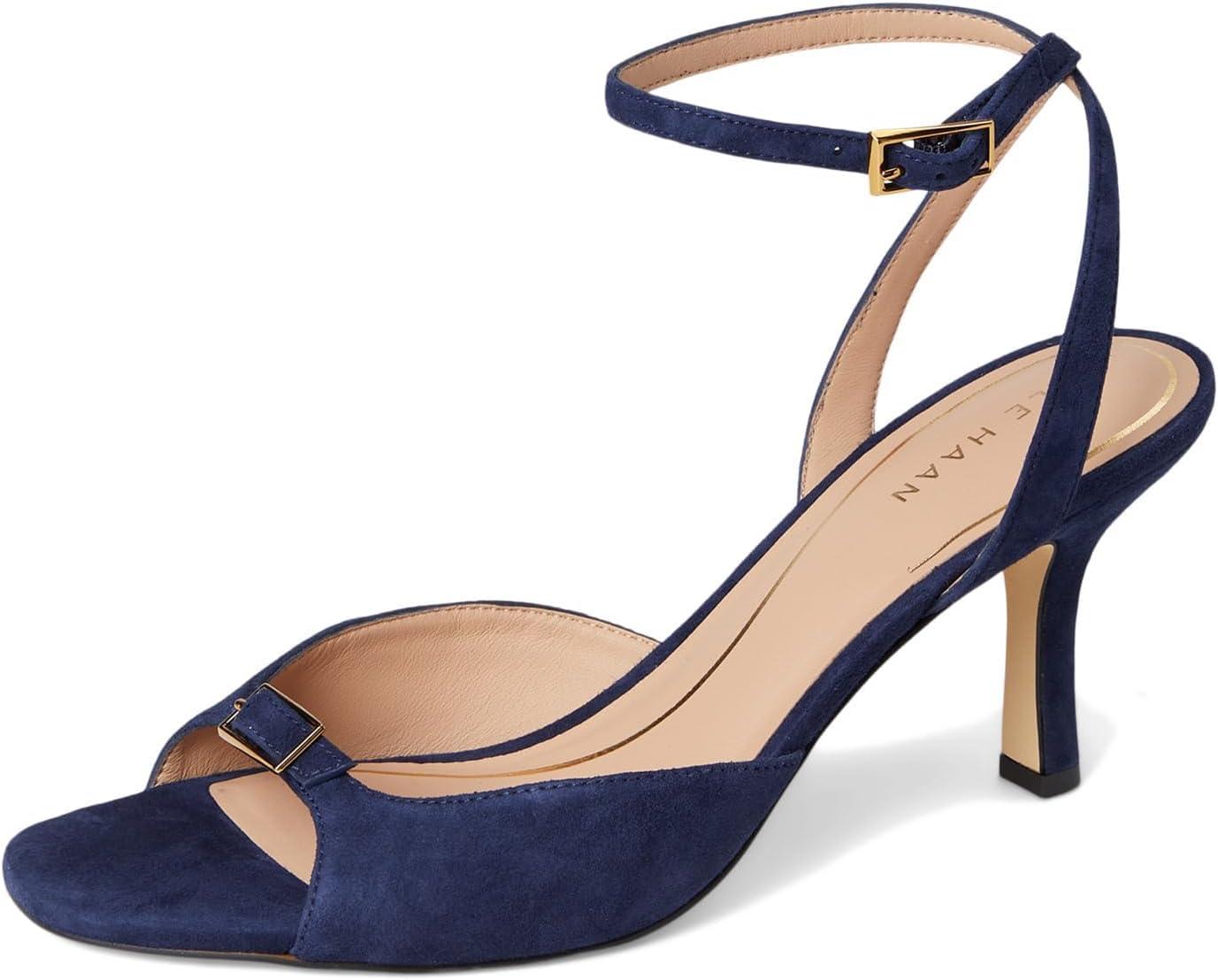 imageCole Haan Womens Annalise Buckle SandalsMidnight Moon Suede