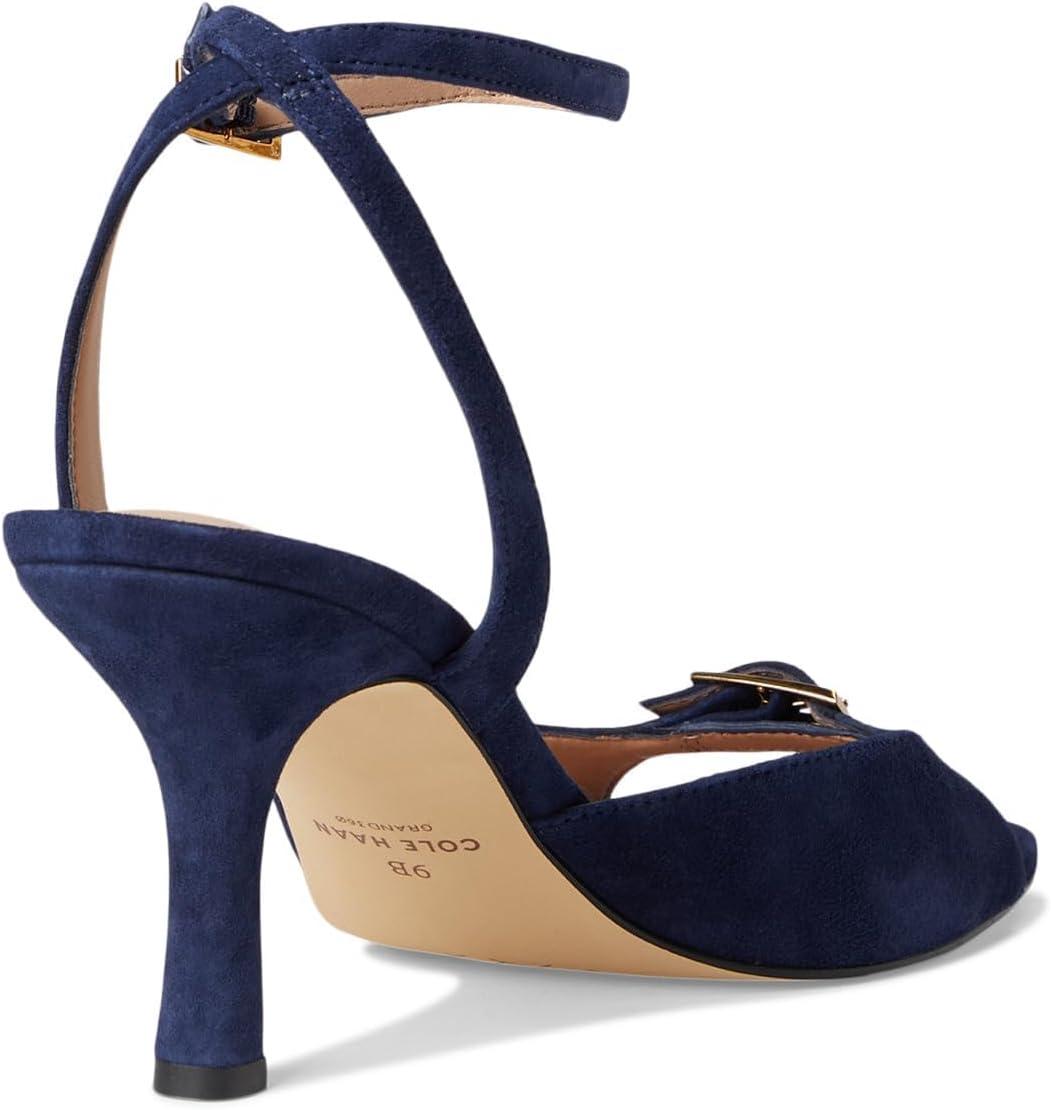 imageCole Haan Womens Annalise Buckle SandalsMidnight Moon Suede