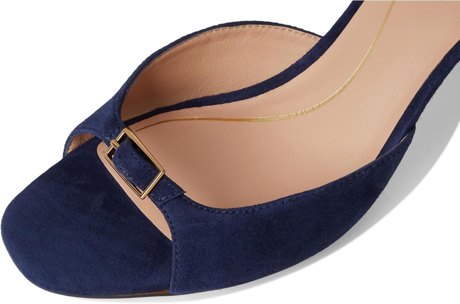 imageCole Haan Womens Annalise Buckle SandalsMidnight Moon Suede