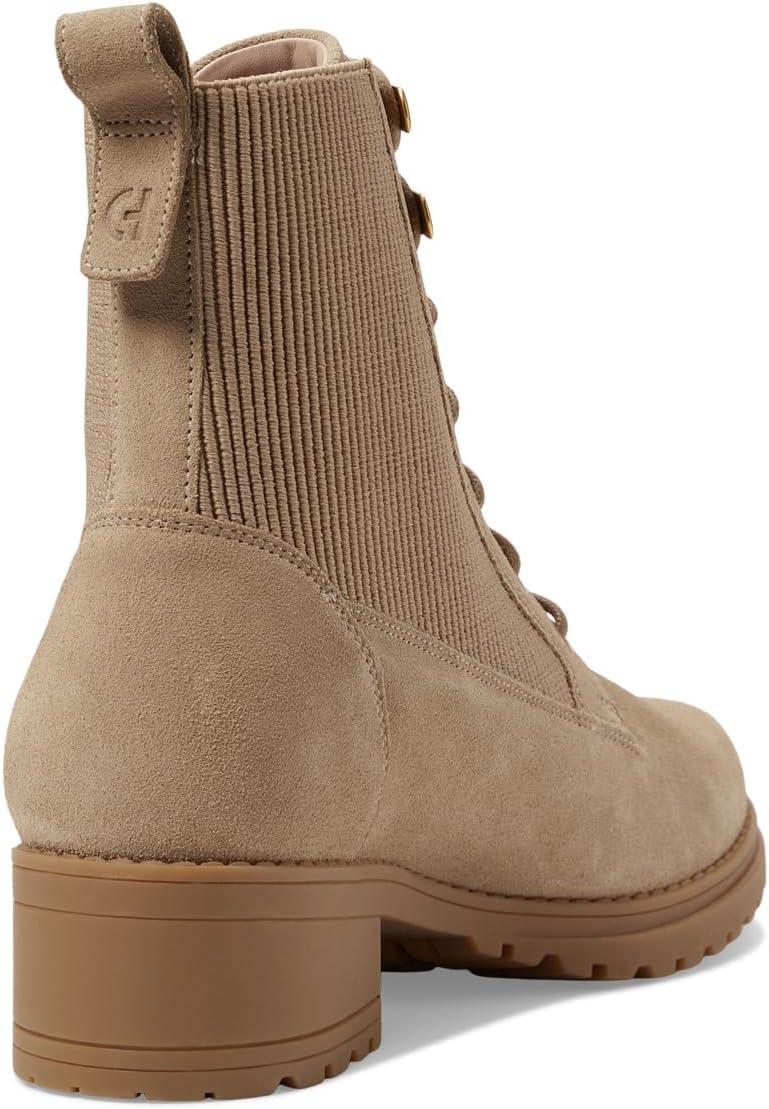 imageCole Haan Womens Camea Wp Combat Boot IiDk Latte Wp Suede