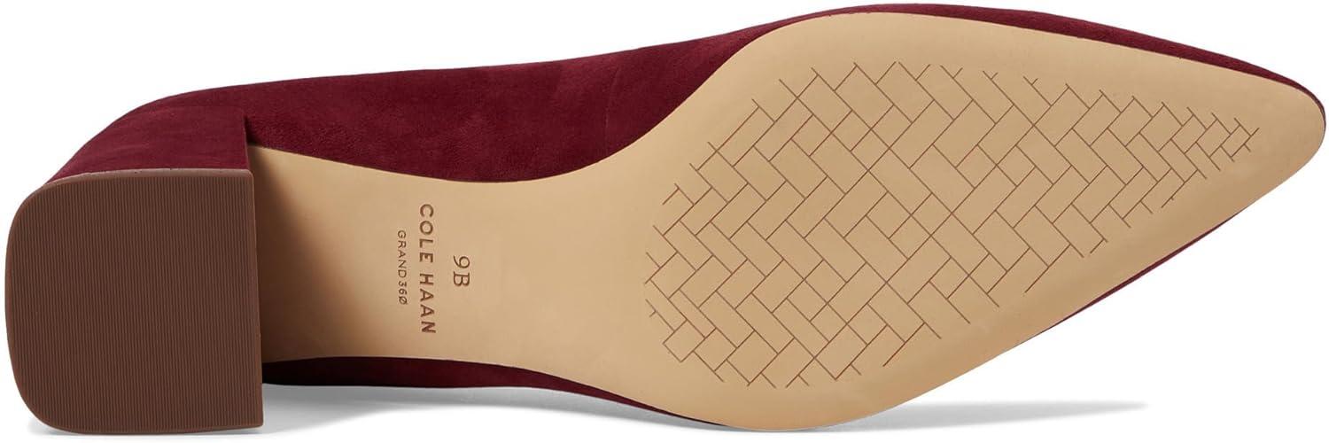 imageCole Haan Womens Cassandra Block Heel PumpBlack Cherry Suede