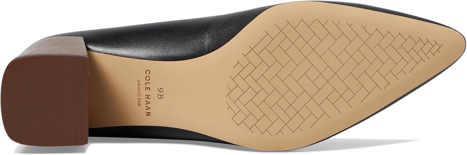 imageCole Haan Womens Cassandra Block Heel PumpBlack LtrBrwn Stk