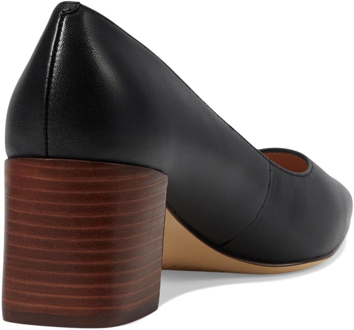 imageCole Haan Womens Cassandra Block Heel PumpBlack LtrBrwn Stk