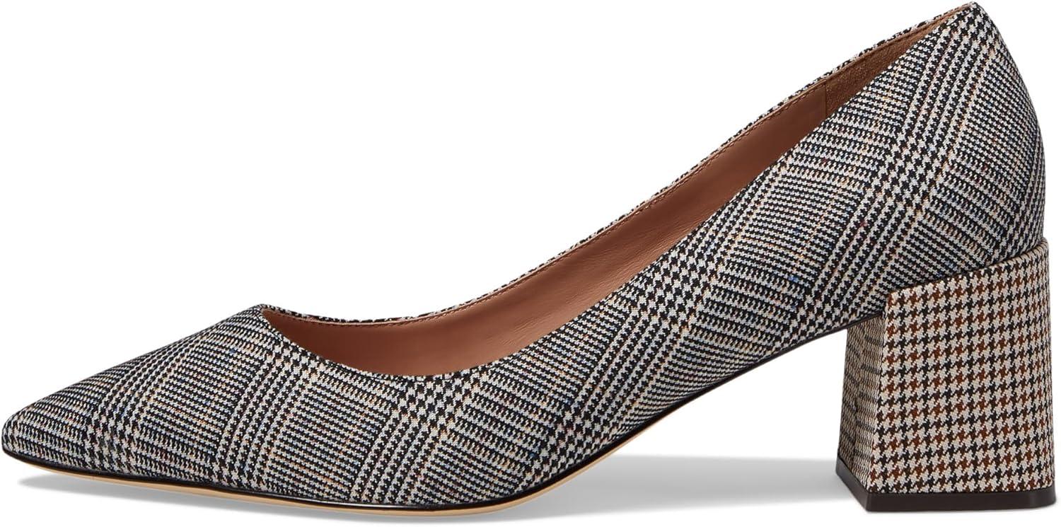imageCole Haan Womens Cassandra Block Heel PumpMulti Plaid Textle