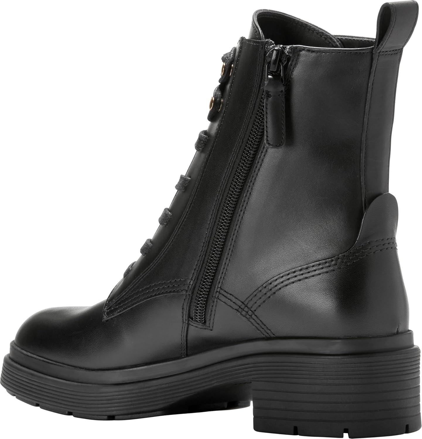 imageCole Haan Womens Cherise Laceup Lug BootsBlack Ltr Wp