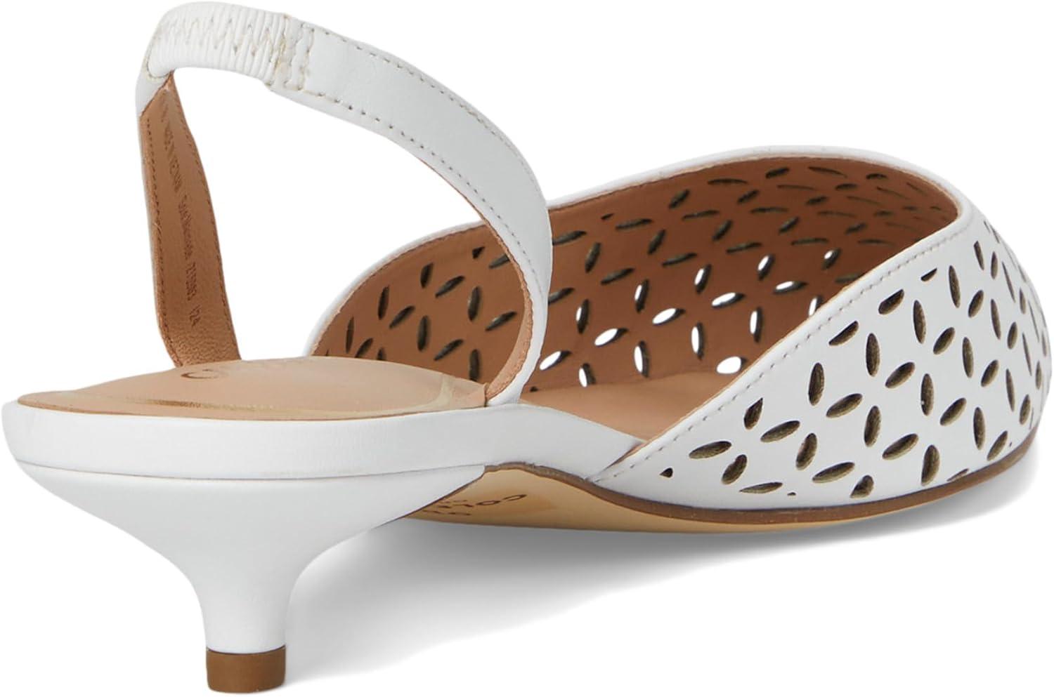 imageCole Haan Womens Gilda PumpsWhite Perf Ltr