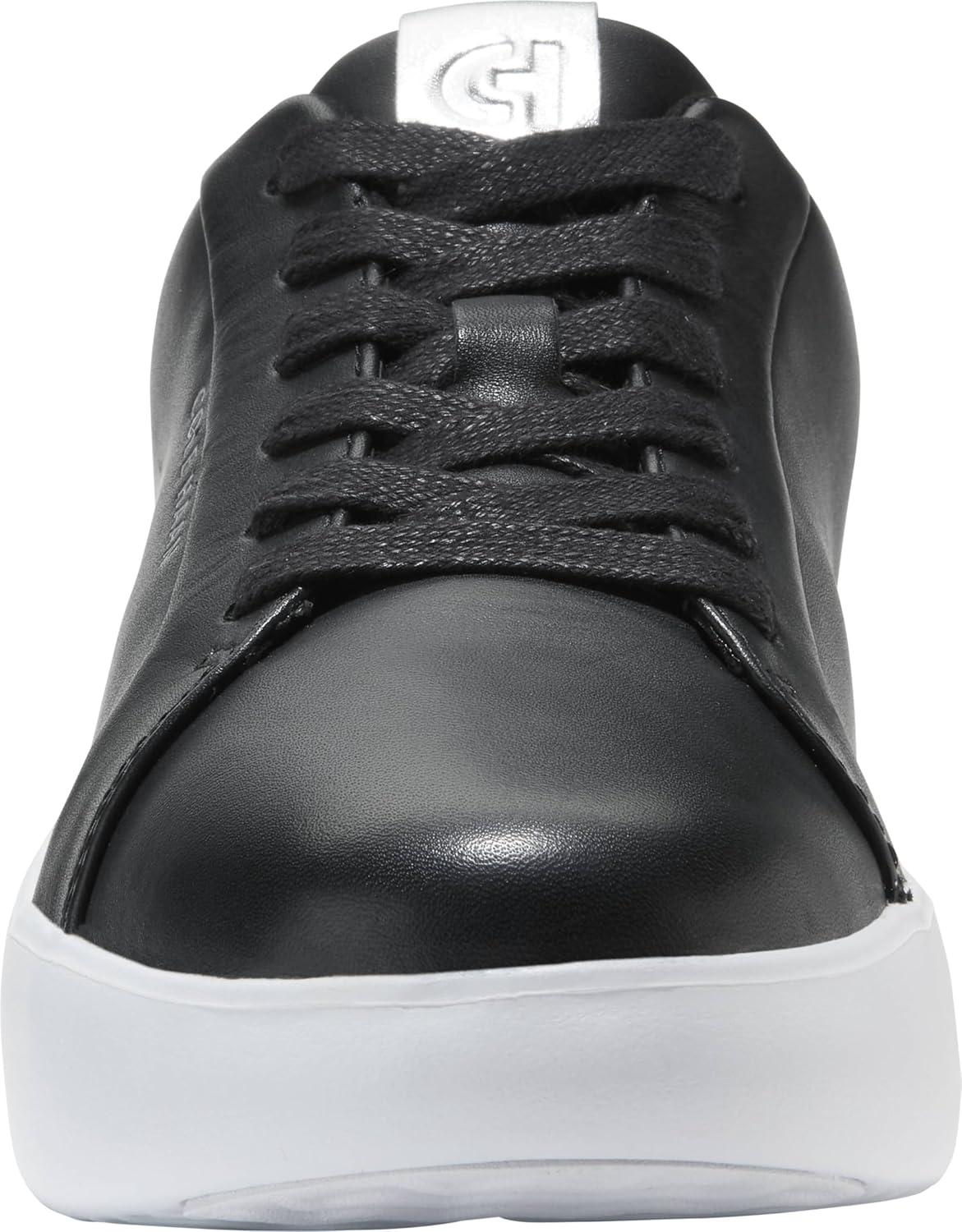 imageCole Haan Womens Grand Crosscourt Joy Platform SneakersBlackSilvr Metalc