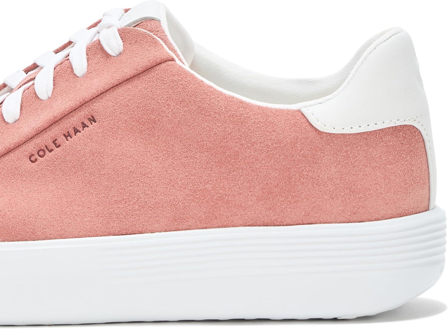 imageCole Haan Womens Grand Crosscourt Joy Platform SneakersRouge SuedeWhite
