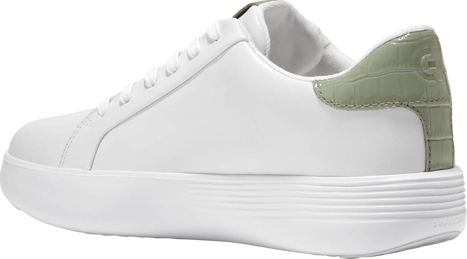 imageCole Haan Womens Grand Crosscourt Joy Platform SneakersWhiteGrn Crc Prt