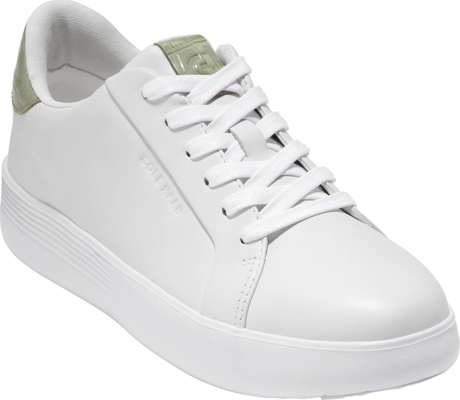 imageCole Haan Womens Grand Crosscourt Joy Platform SneakersWhiteGrn Crc Prt
