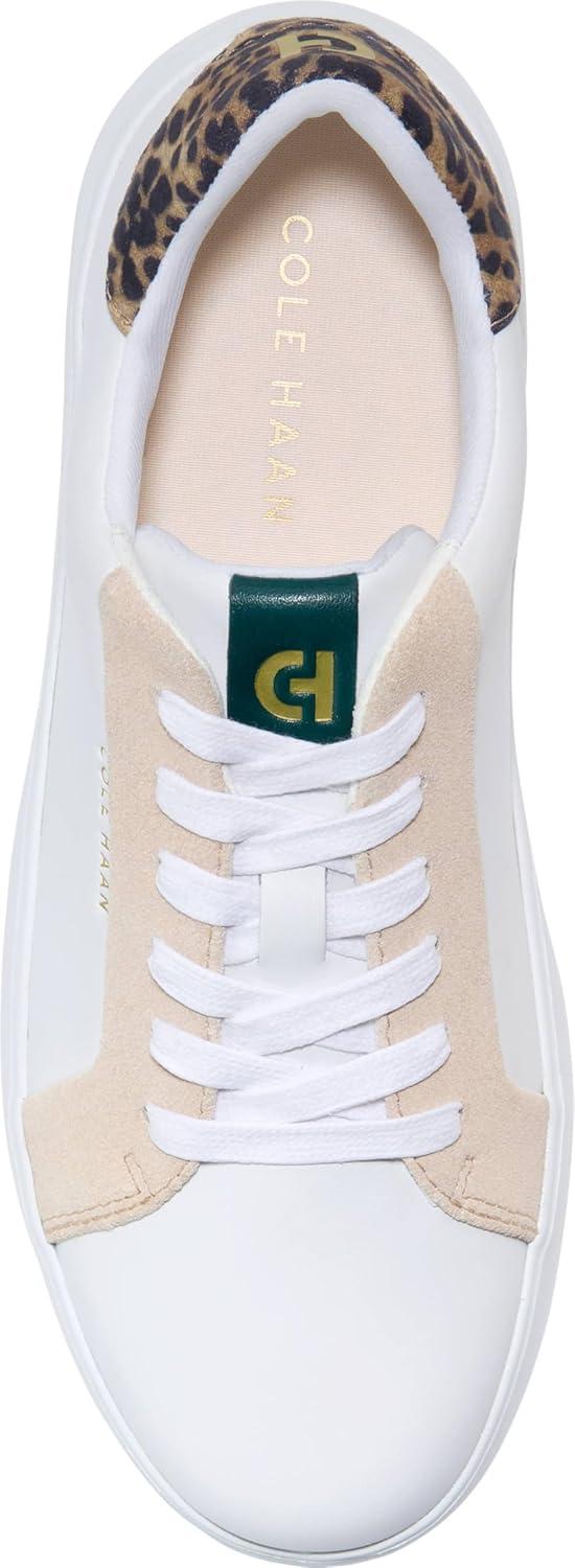 imageCole Haan Womens Grand Crosscourt Joy Platform SneakersWhtCh OatLeo Prt
