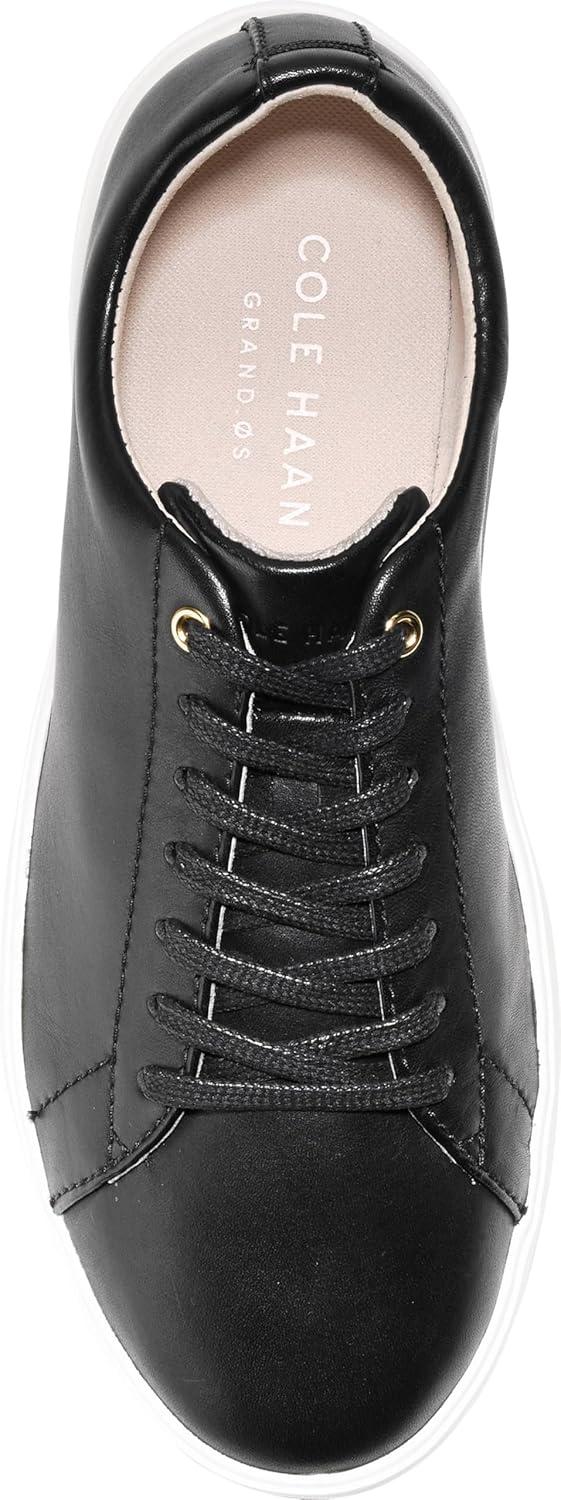 imageCole Haan Womens Grand Crosscourt Leather SneakersBlk LthrWhite