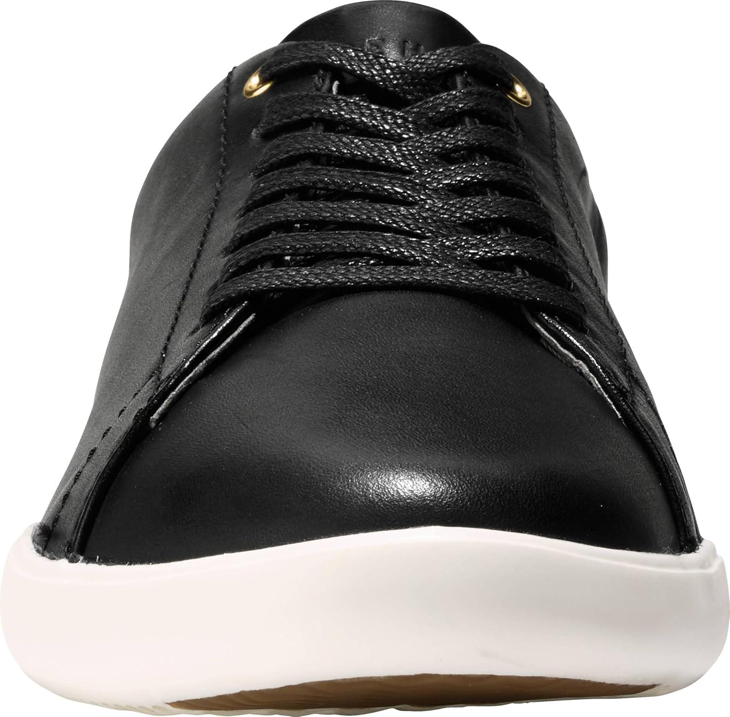 imageCole Haan Womens Grand Crosscourt Leather SneakersBlk LthrWhite