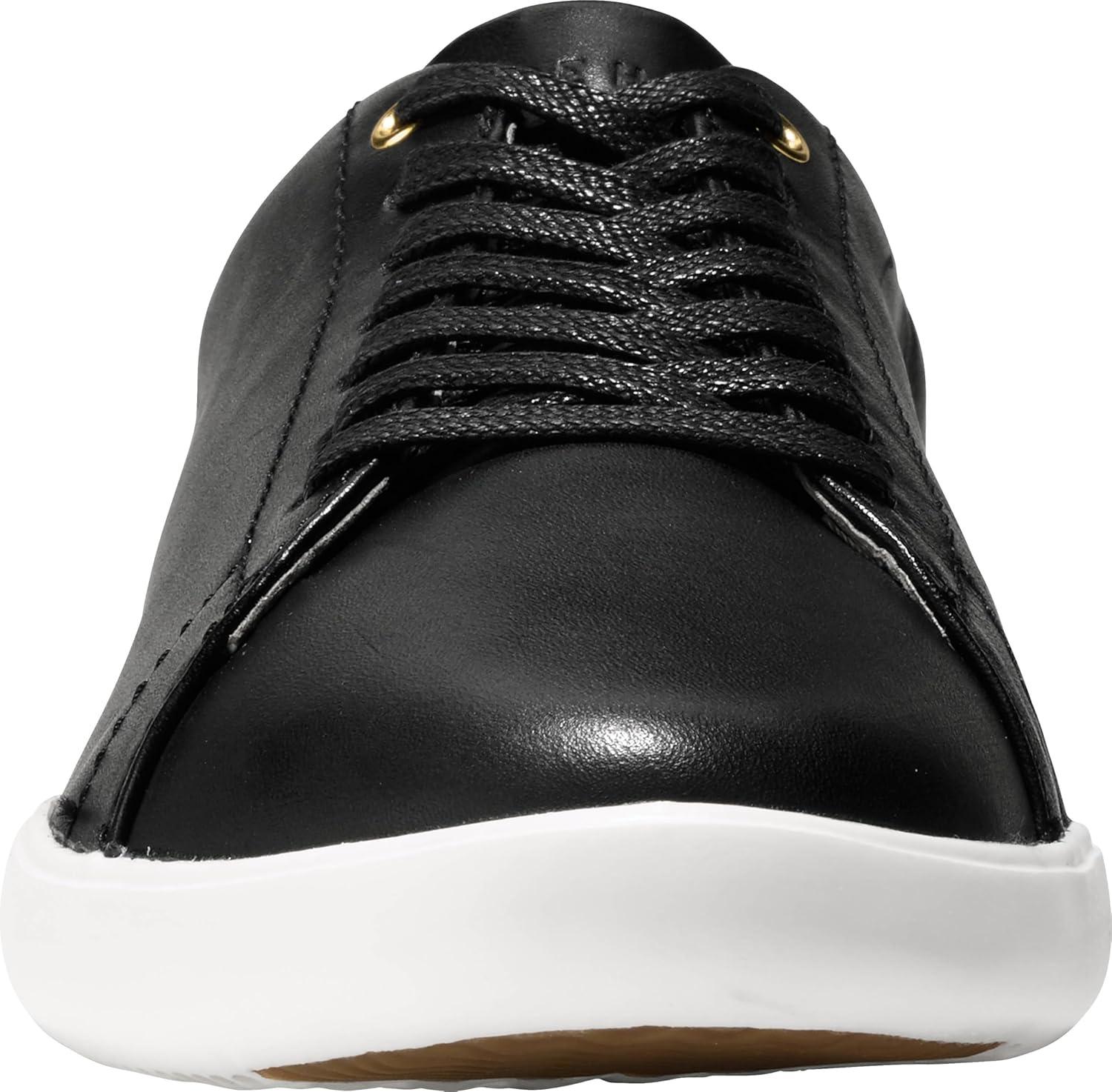 imageCole Haan Womens Grand Crosscourt Leather SneakersBlk LthrWhite