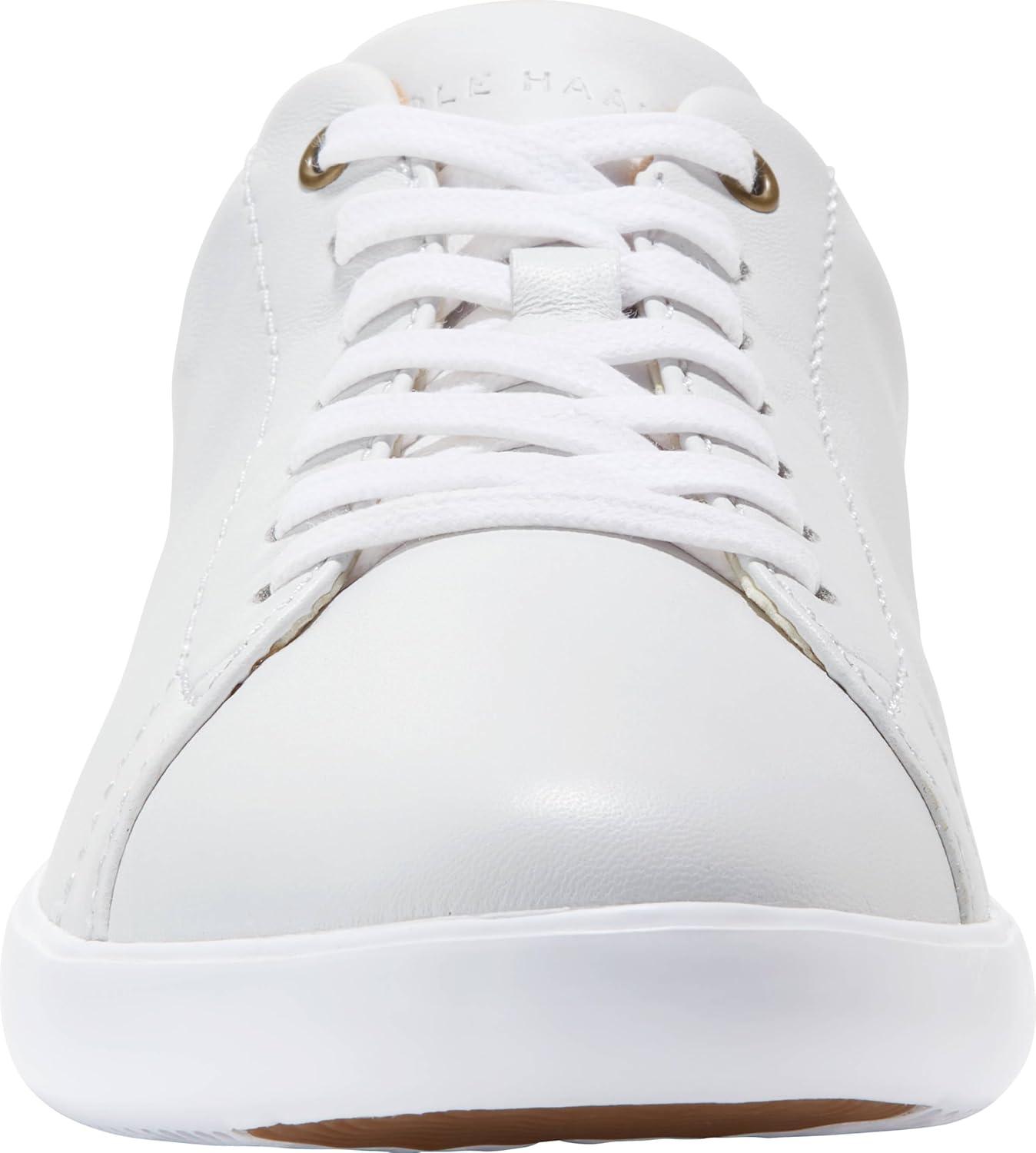 imageCole Haan Womens Grand Crosscourt Leather SneakersBright WhiteWhite
