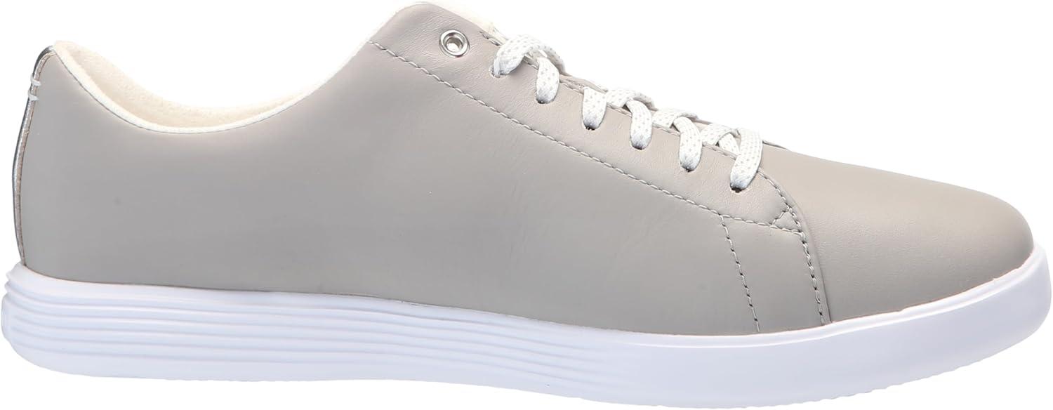 imageCole Haan Womens Grand Crosscourt Leather SneakersDrizzlSilvrWhite