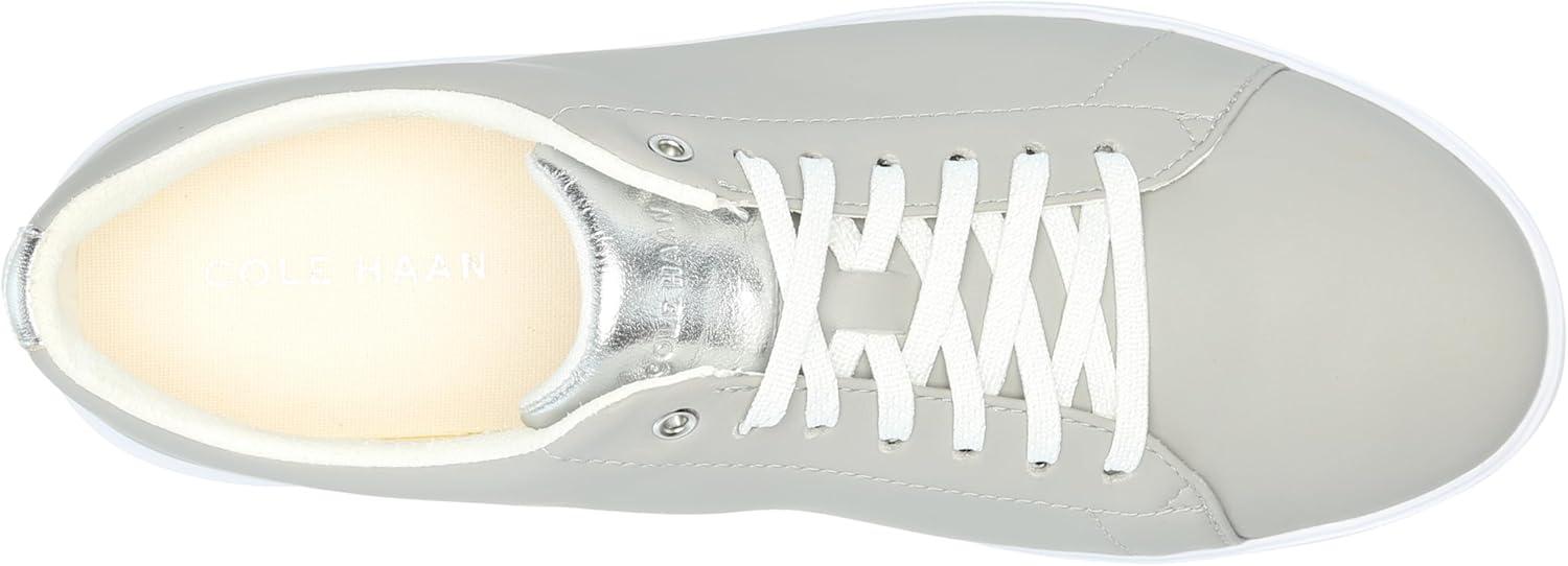 imageCole Haan Womens Grand Crosscourt Leather SneakersDrizzlSilvrWhite