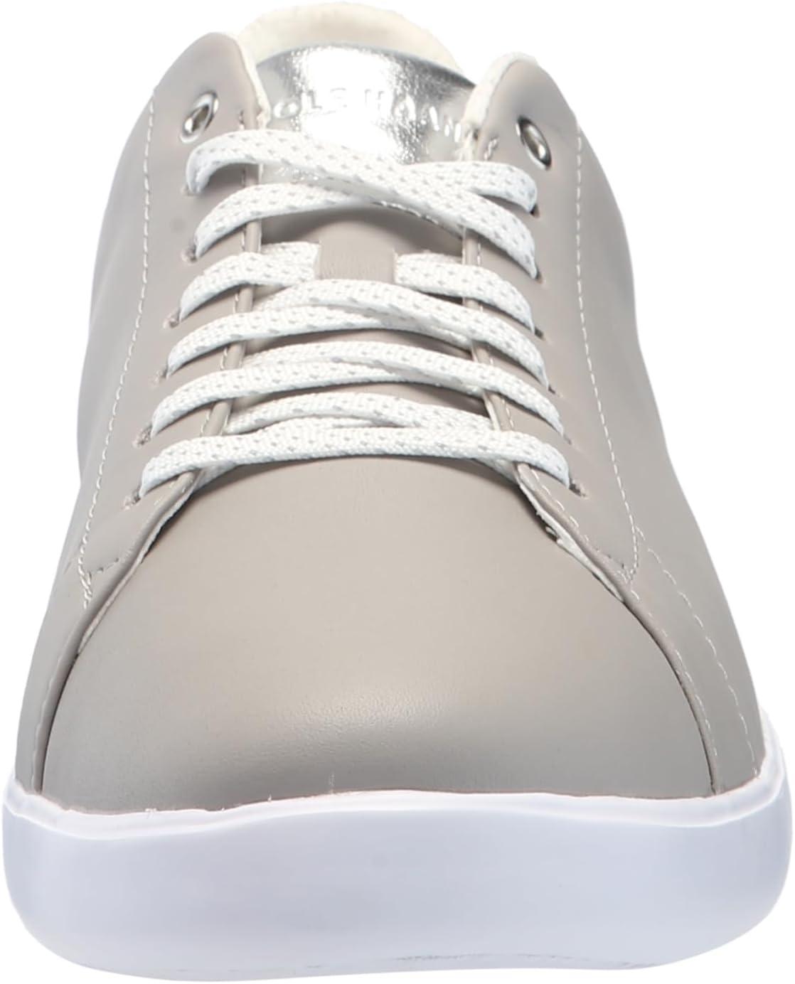 imageCole Haan Womens Grand Crosscourt Leather SneakersDrizzlSilvrWhite