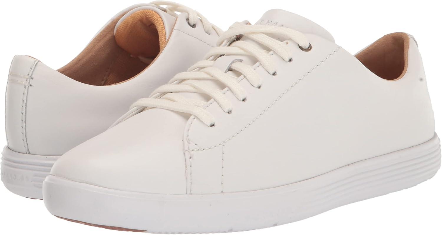 imageCole Haan Womens Grand Crosscourt Leather SneakersOptic Wht LthrWht