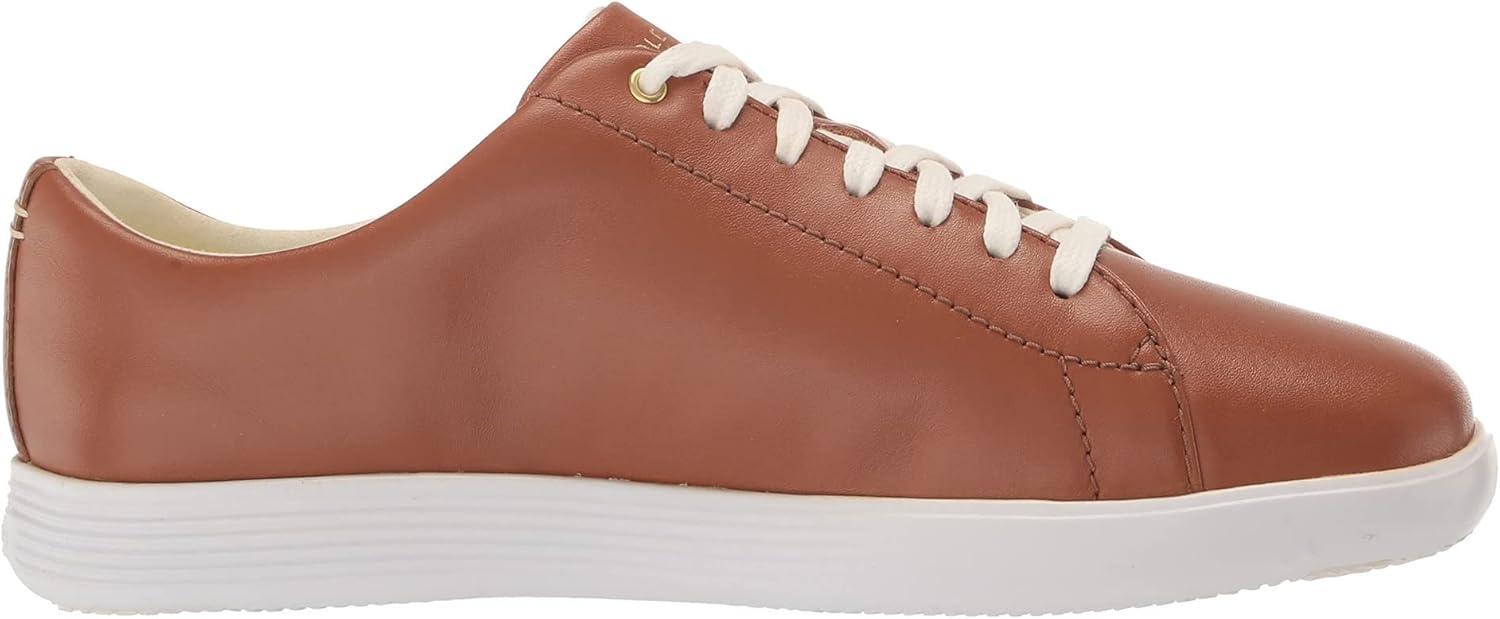imageCole Haan Womens Grand Crosscourt Leather SneakersPecan Leather