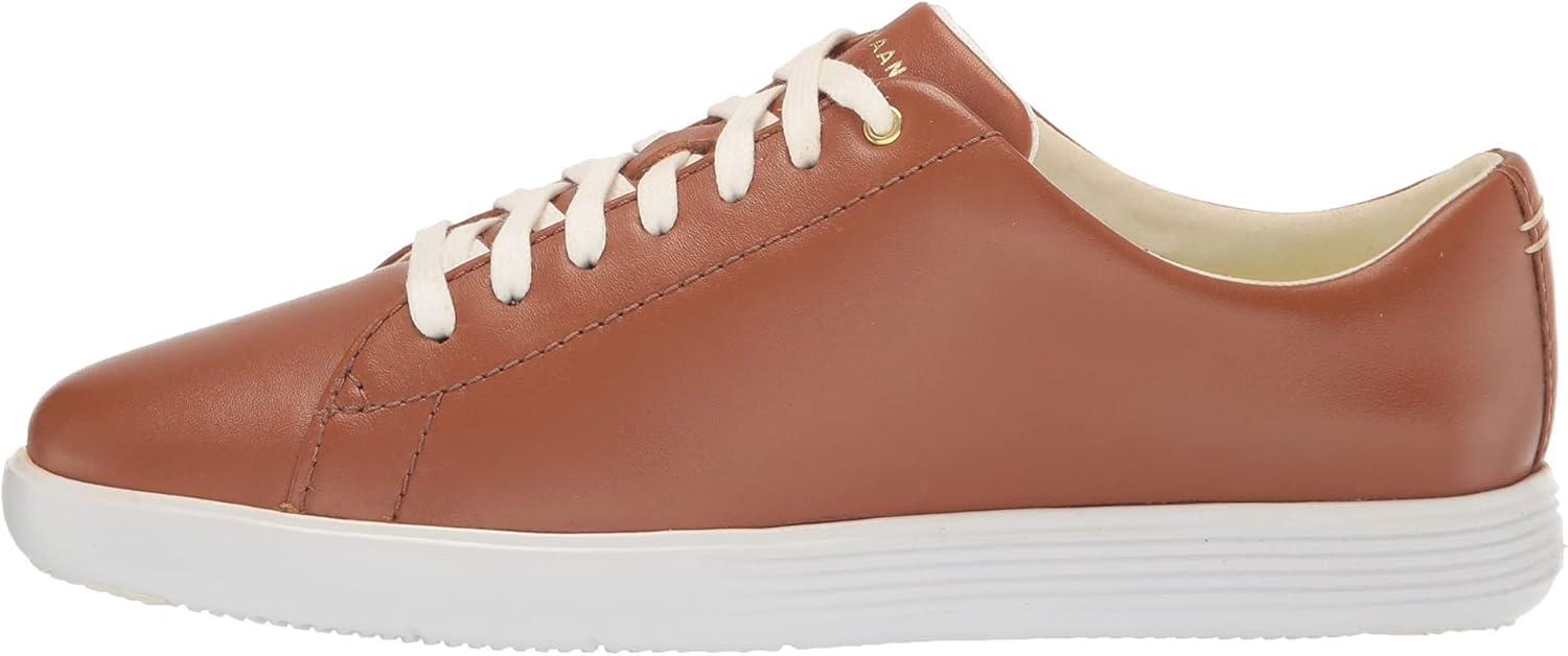 imageCole Haan Womens Grand Crosscourt Leather SneakersPecan Leather