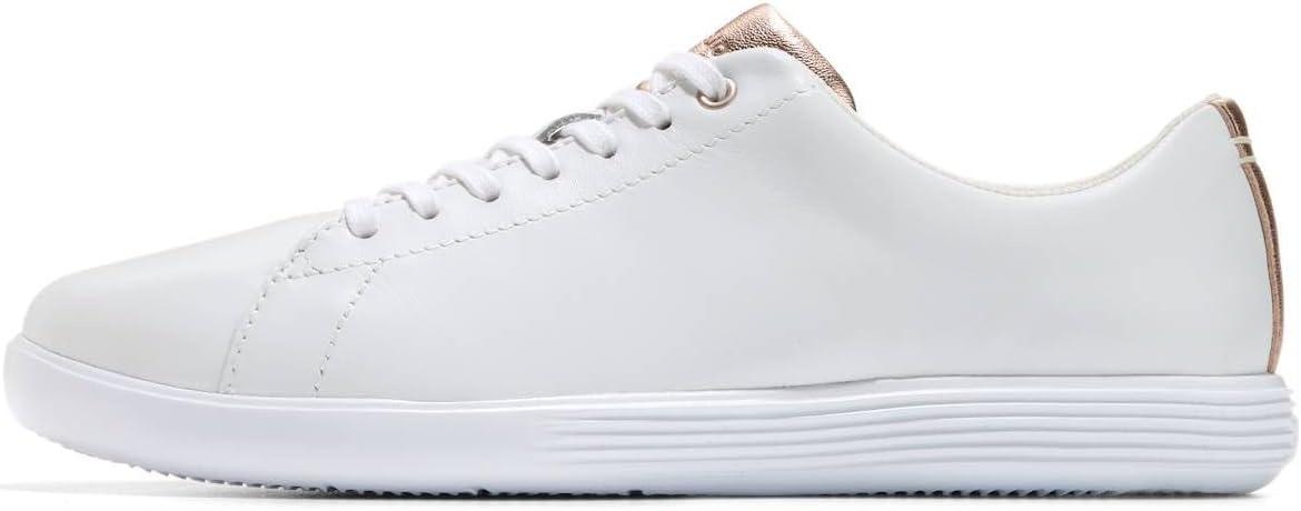 imageCole Haan Womens Grand Crosscourt Leather SneakersWhtRose Gold