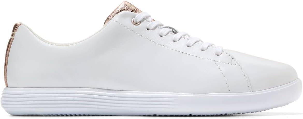 imageCole Haan Womens Grand Crosscourt Leather SneakersWhtRose Gold