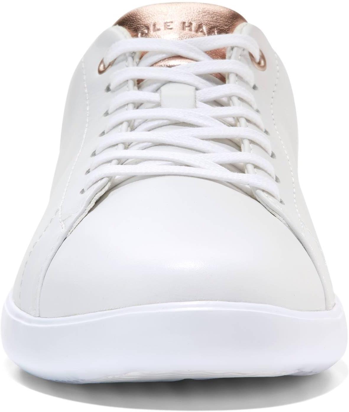 imageCole Haan Womens Grand Crosscourt Leather SneakersWhtRose Gold