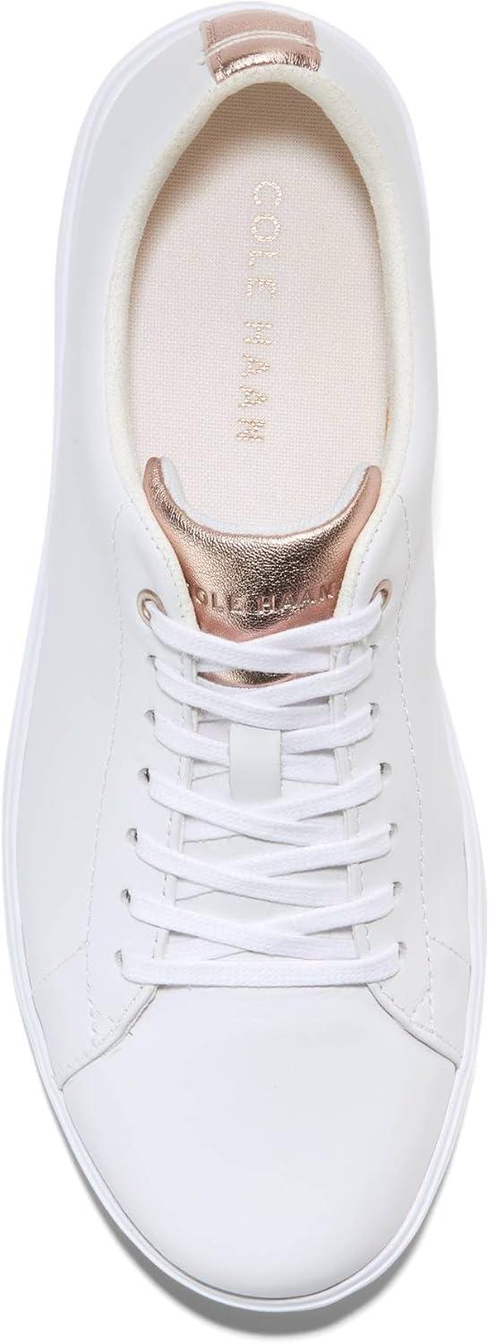 imageCole Haan Womens Grand Crosscourt Leather SneakersWhtRose Gold