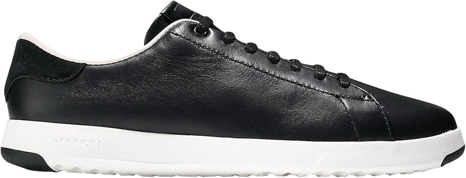 imageCole Haan Womens GrandPro Tennis Leather Lace OX Fashion SneakerBlackOptic White