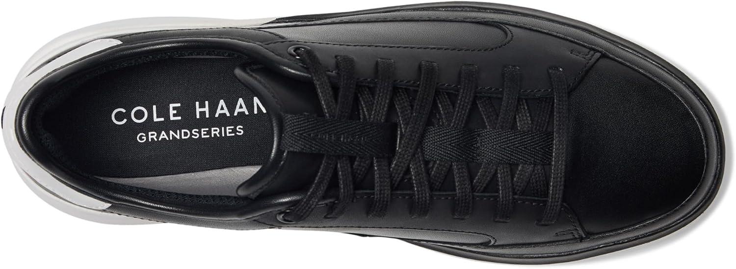 imageCole Haan Womens Grandpro All Day Leather Court SneakersBlackWhite