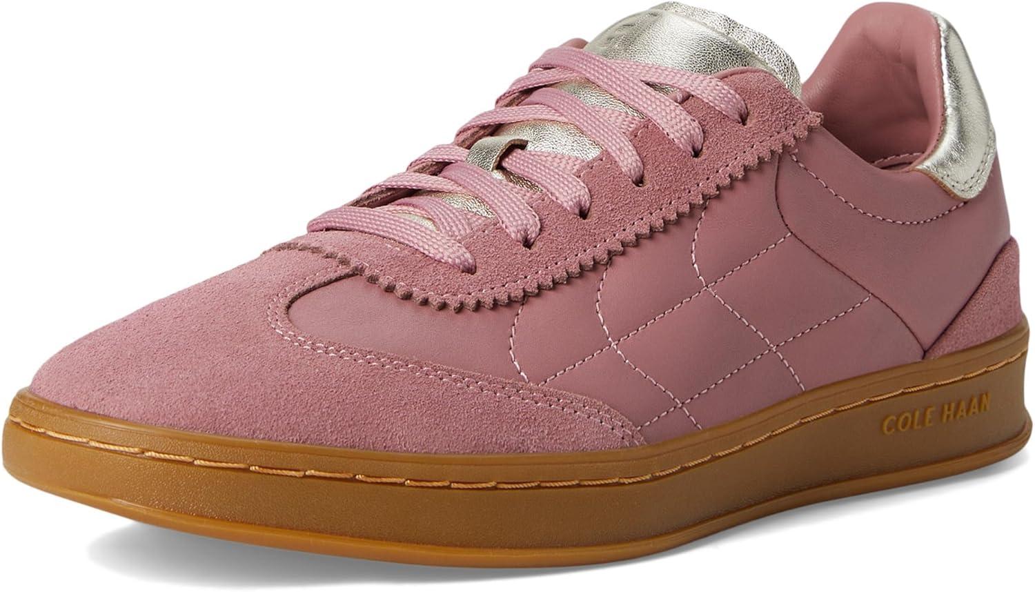 imageCole Haan Womens Grandpro Breakaway SneakersLight RoseSuedeGold Talca