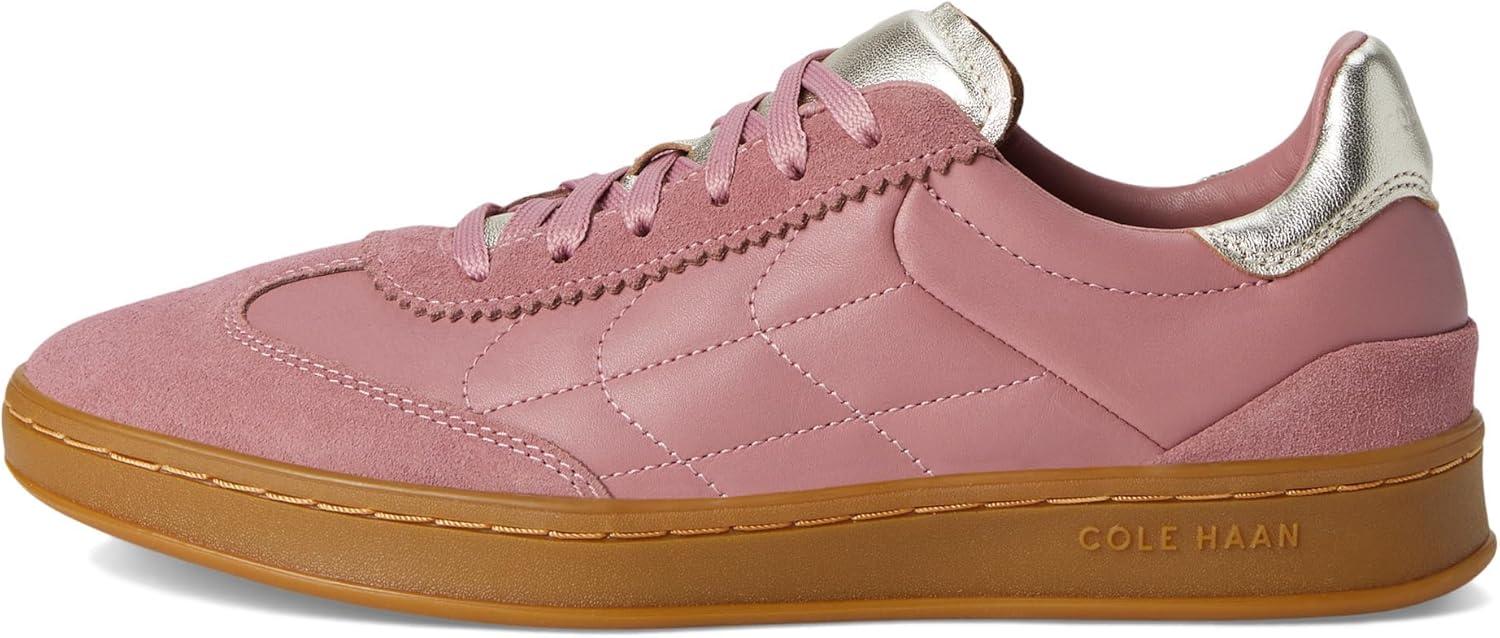 imageCole Haan Womens Grandpro Breakaway SneakersLight RoseSuedeGold Talca