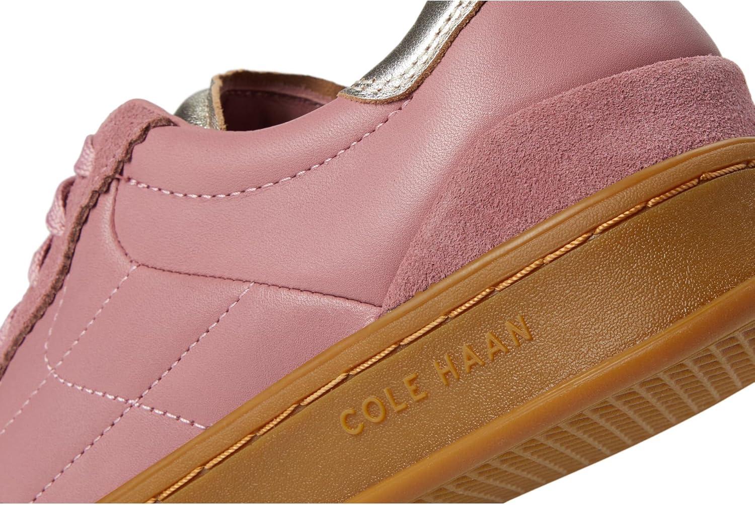imageCole Haan Womens Grandpro Breakaway SneakersLight RoseSuedeGold Talca