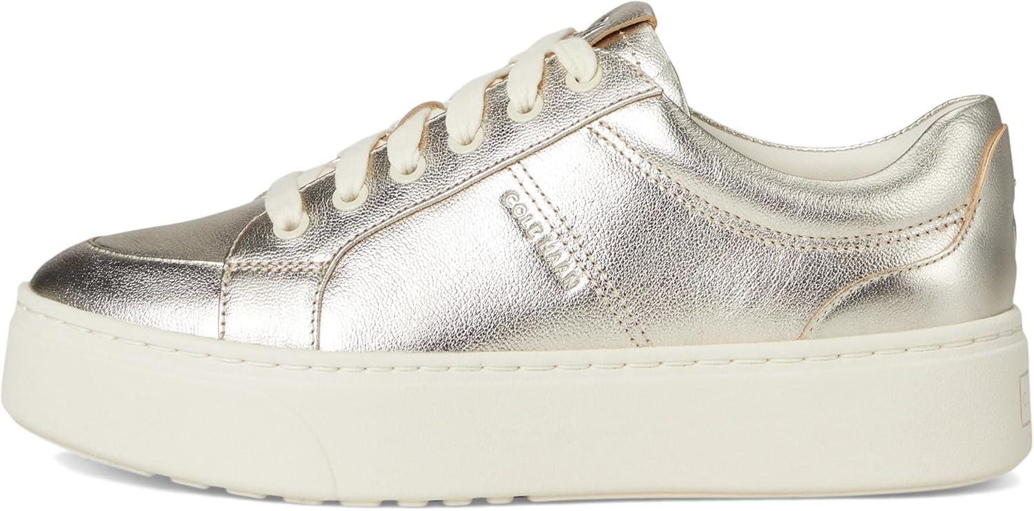 imageCole Haan Womens Grandpro Max Platform SneakerGold MetlcIvry