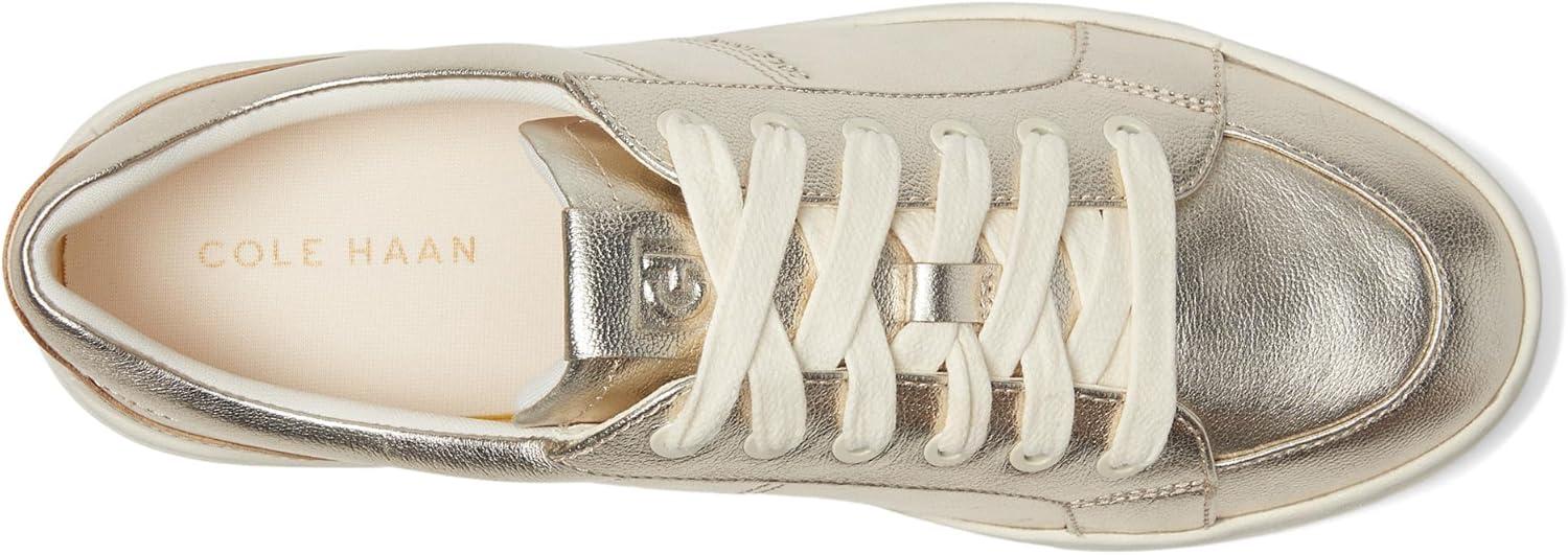 imageCole Haan Womens Grandpro Max Platform SneakerGold MetlcIvry