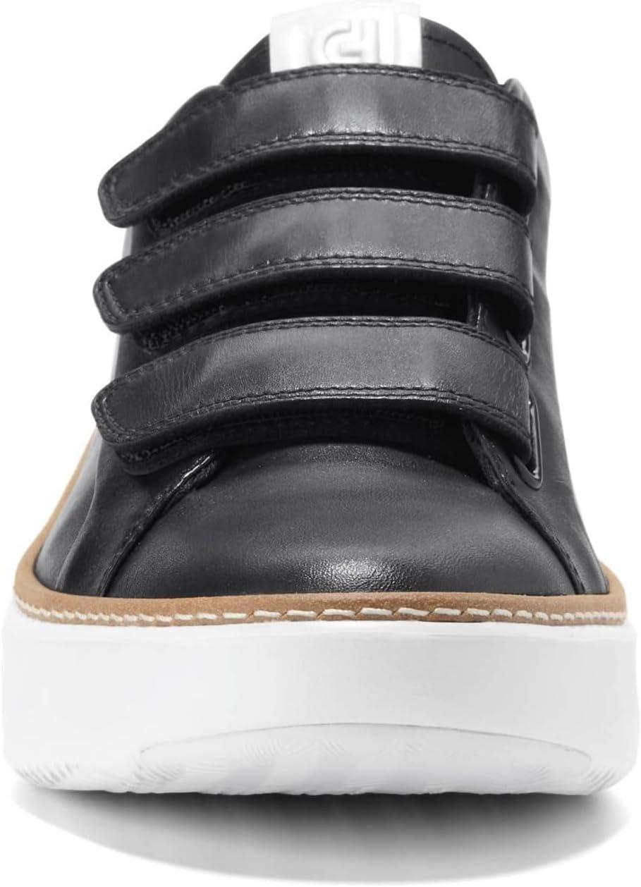 imageCole Haan Womens Grandpro Topspin Triple Strap SneakersBlackWht Crc Prnt