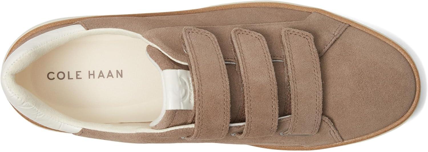 imageCole Haan Womens Grandpro Topspin Triple Strap SneakersIrsh Coff SuedIvory
