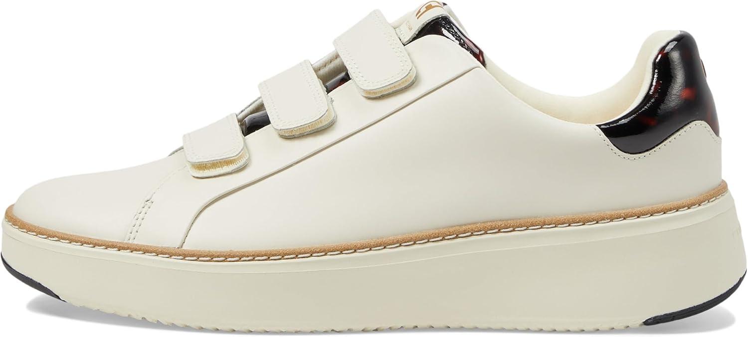 imageCole Haan Womens Grandpro Topspin Triple Strap SneakersIvoryTortoise Pat