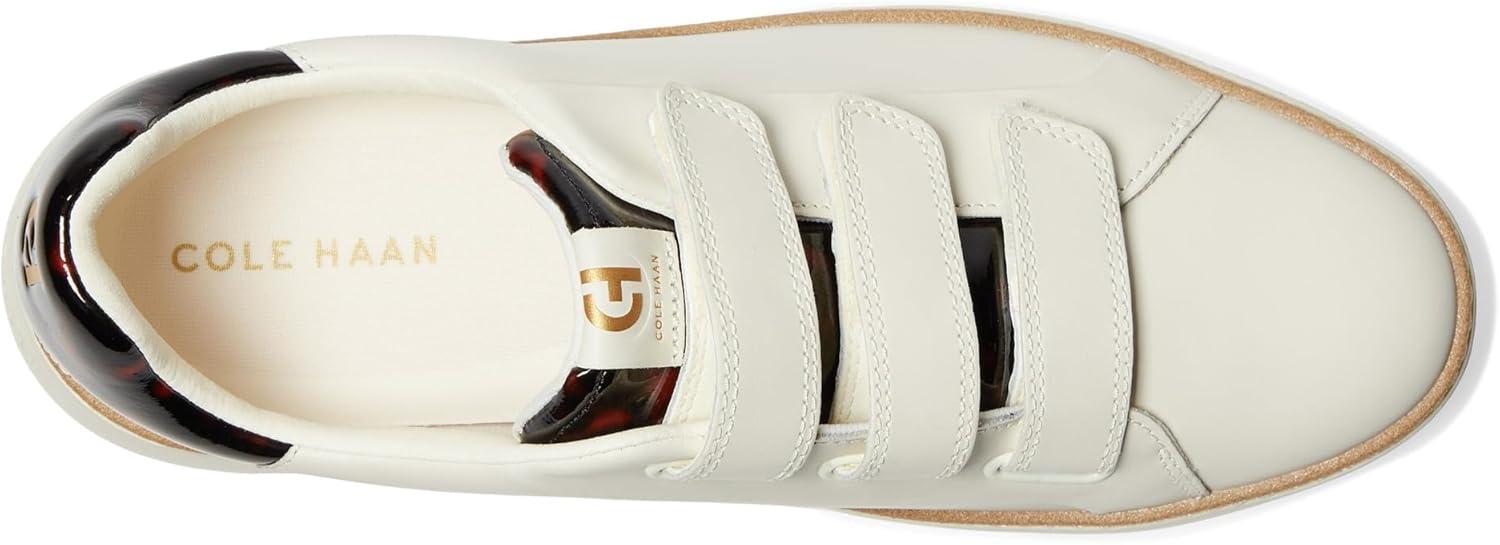imageCole Haan Womens Grandpro Topspin Triple Strap SneakersIvoryTortoise Pat