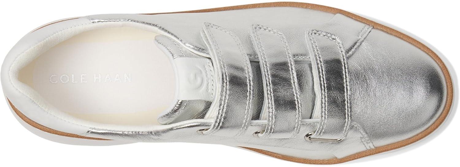 imageCole Haan Womens Grandpro Topspin Triple Strap SneakersSilverWhite
