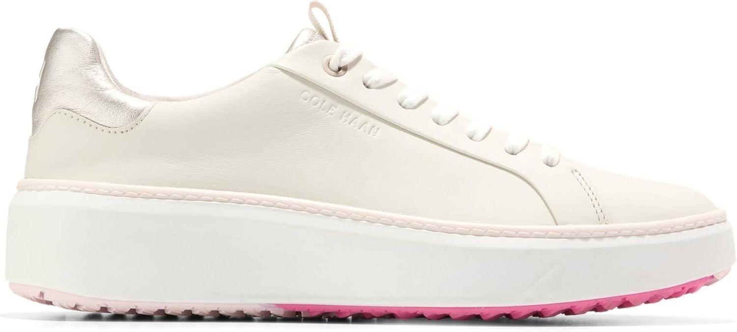 imageCole Haan Womens Grandpro Topspin Waterproof Golf Shoes SneakerSilver BirchCarinariaOptic White