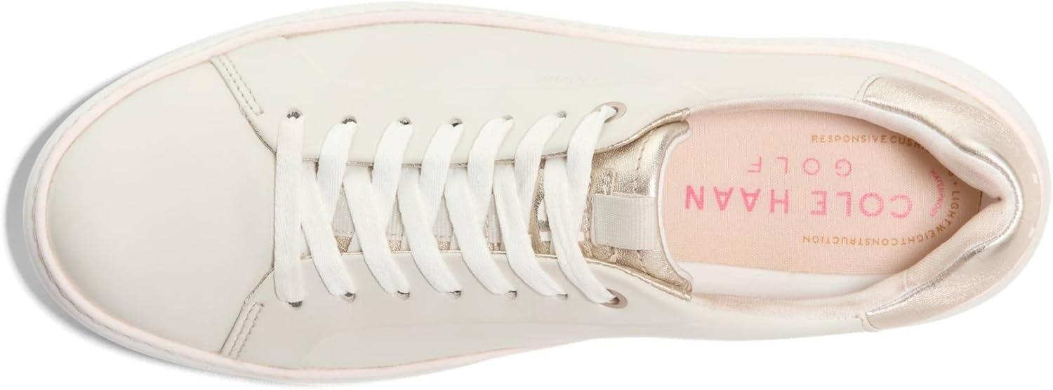 imageCole Haan Womens Grandpro Topspin Waterproof Golf Shoes SneakerSilver BirchCarinariaOptic White