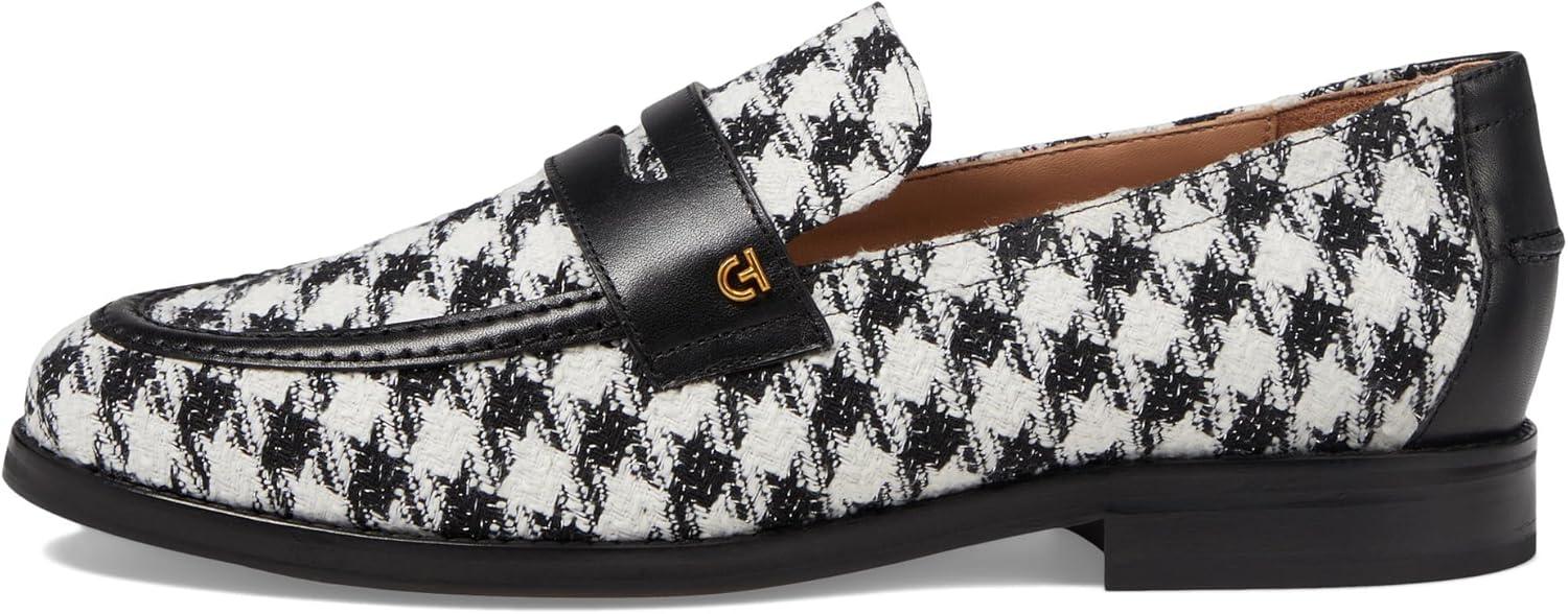 imageCole Haan Womens Lux Pinch Penny LoaferMetallic Houndstooth Textile