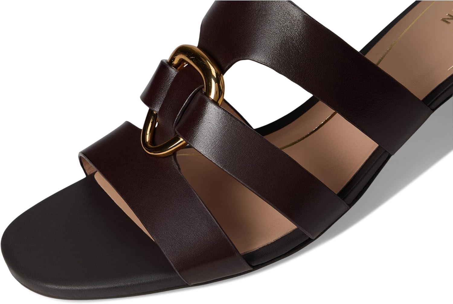 imageCole Haan Womens Lyanna Link Ankle Strap SandalsDk Chocolate Ltr