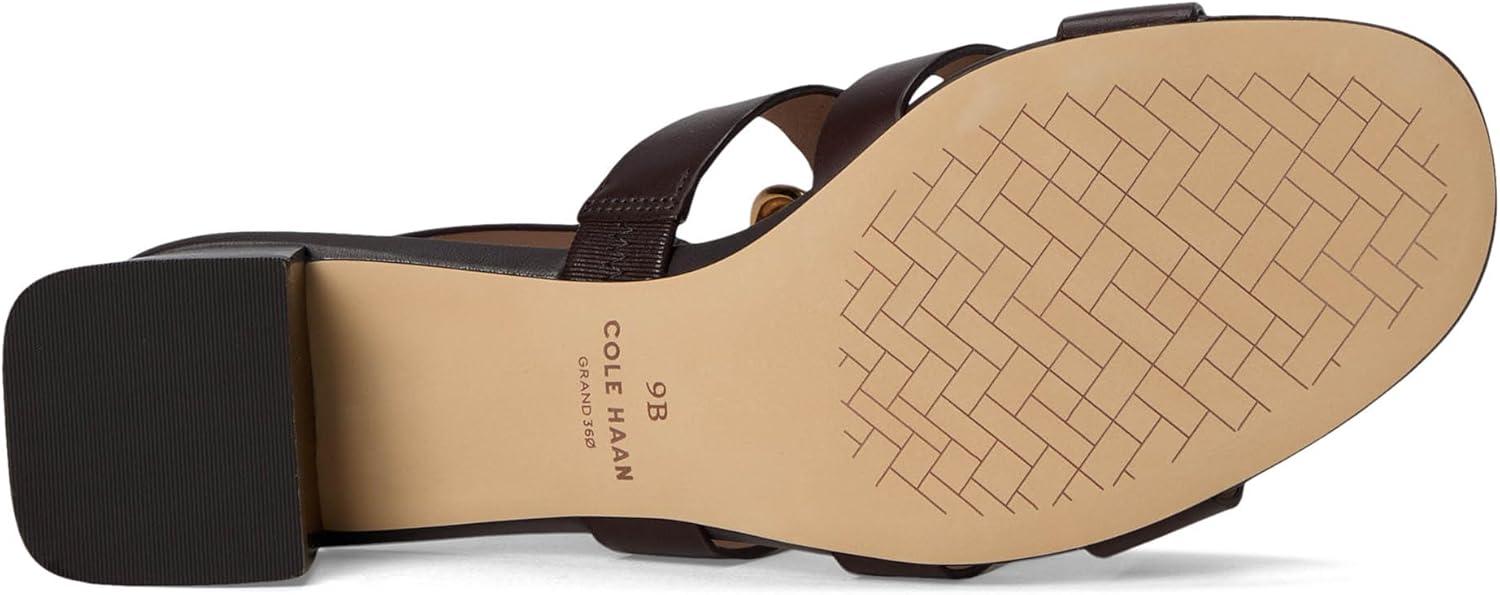 imageCole Haan Womens Lyanna Link Ankle Strap SandalsDk Chocolate Ltr