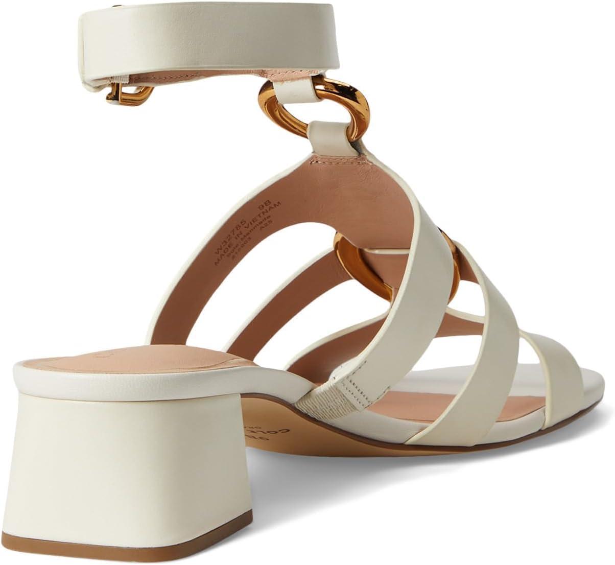 imageCole Haan Womens Lyanna Link Ankle Strap SandalsIvory Ltr